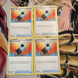 4x Energy Search - NM Playset - Trainer x4 - Pokemon TCG - Image 1
