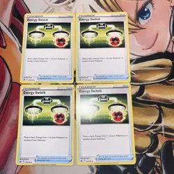 4x Pokemon TCG Energy Switch 129/159 - Sw&Sh Crown Zenith CRZ Trainer Playset - Image 2