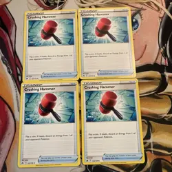 Pokemon TCG x 4 Crushing Hammer 125/159 Crown Zenith Near Mint Playset - Image 1