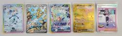Pokemon TCG 5 Card LOT Prismatic Evolutions Glaceon EX + More All Mint Condition - Image 1