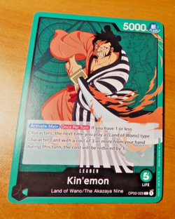 ONE PIECE PARAMOUNT WAR ENGLISH CARD GAME CARTE KIM'EMON OP02-025 EN NM - Image 1