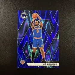 2024-25 Panini Mosaic Og Anunoby /149 Blue Seismic Prizm Knicks Color Match NM - Image 1