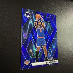 2024-25 Panini Mosaic Og Anunoby /149 Blue Seismic Prizm Knicks Color Match NM - Image 2