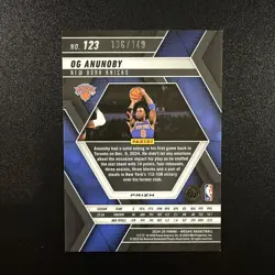 2024-25 Panini Mosaic Og Anunoby /149 Blue Seismic Prizm Knicks Color Match NM - Image 5