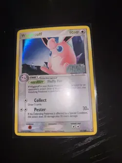 Pokemon TCG EX Crystal Guardians Wigglytuff Holo Rare Card Stamped NM Condition - Image 1