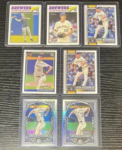 Topps Jacob Misiorowski Brewers Rookie Lot | Heritage Bowman Chrome Sterling | 7 - Image 1
