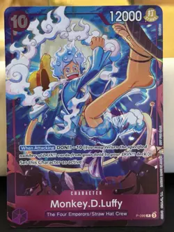 Bandai One Piece Card Game Monkey D. Luffy P-099 Promo Foil EN NM - Image 1