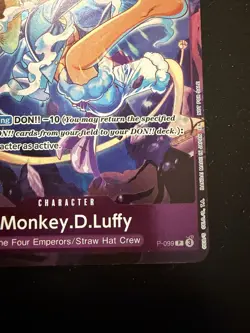 Bandai One Piece Card Game Monkey D. Luffy P-099 Promo Foil EN NM - Image 5