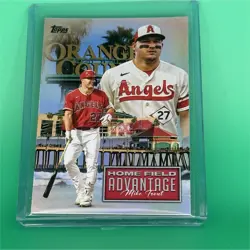 Topps 2024 Series 1 Mike Trout Home Field Advantage #HFA-8 Angels - Image 1