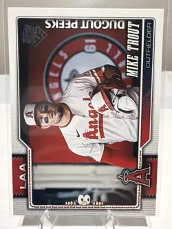 2026 Topps #350 Mike Trout Dugout Peeks - Image 1