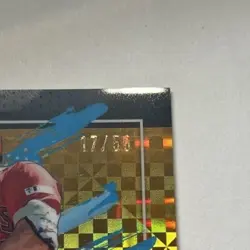 2026 Topps Finest Mike Trout Gold Checkerboard Refractor #17/50 Angels SSP - Image 3