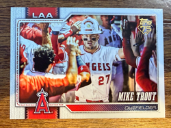 2026 Topps Series 1 Golden Mirror Image Variation SSP Mike Trout #350 LA Angels - Image 1