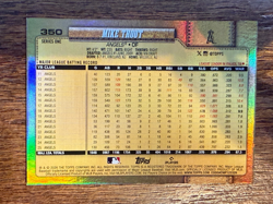 2026 Topps Series 1 Golden Mirror Image Variation SSP Mike Trout #350 LA Angels - Image 2