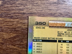 2026 Topps Series 1 Golden Mirror Image Variation SSP Mike Trout #350 LA Angels - Image 3
