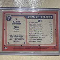 Topps 2026 Series 2 Mike Trout Angels All-Star AL #91AS-4 SN 062/150 - Image 2