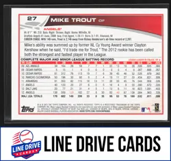 2013 Topps #27 Mike Trout Los Angeles Angels - Image 2