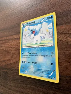 Cubchoo 21/111 XY - Furious Fists Reverse Holo Pokemon Card - NM - Image 4