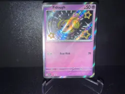 2024 Pokemon TCG Fidough 069 Paldean Fates Black Star Promo Shiny Holo Card NM+ - Image 1