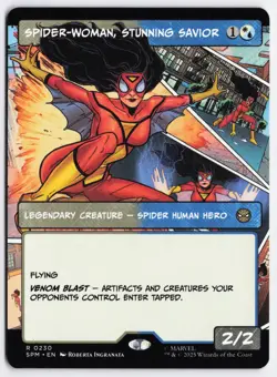 Spider-Woman, Stunning Savior (Borderless) 230 Marvel's Spider-Man MTG NM - Image 1