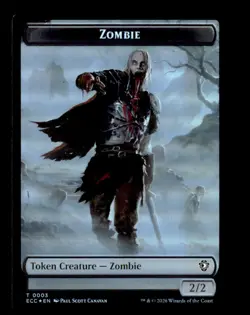 Zombie // Snake Token 3 // 8 Holo Commander: Lorwyn Eclipsed MtG Foil NM - Image 2