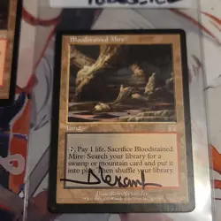 Magic: The Gathering Bloodstained Mire Onslaught Signed Lot Rob Alexander 4 Car… - Image 4