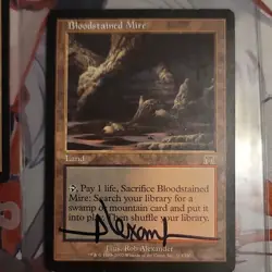 Magic: The Gathering Bloodstained Mire Onslaught Signed Lot Rob Alexander 4 Car… - Image 5