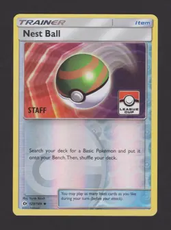 Nest Ball Staff League Cup Promo 123/149 - Pokemon Card ENG 2017 - Image 1