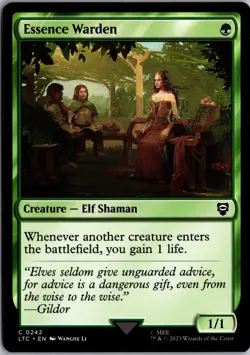 Essence Warden 242 Commander: The Lord of the Rings: Tales of Middleearth MTG LP - Image 1