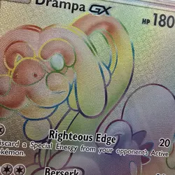 2017 POKEMON SUN & MOON GUARDIANS RISING 160 FULL ART/DRAMPA GX PSA 10 LOW POP - Image 2