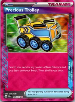 Precious Trolley 185/191 ACE SPEC Rare Surging Sparks Pokemon Holo Near Mint - Image 1