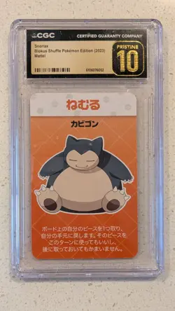 Snorlax Blokus Shuffle Pokemon, Pop 4, No Higher - CGC Pristine 10 - Image 1