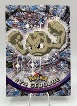 Geodude #74 Non-Foil Topps Blue Logo 1st Print Pokemon TV Animation Edition - Image 1