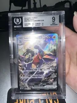 Pokemon TCG Sv10 Destined Rivals Cynthia’s Garchomp ex 232/182 SIR Holo BGS 9 - Image 2
