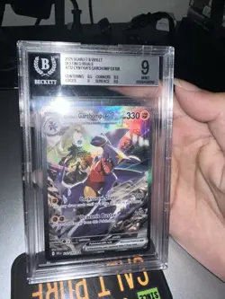 Pokemon TCG Sv10 Destined Rivals Cynthia’s Garchomp ex 232/182 SIR Holo BGS 9 - Image 3