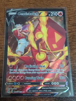 Centiskorch v TG14/TG30 Lost Origin Trainer Gallery Ultra Rare Holo Pokemon NM - Image 1