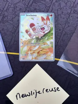 Scorbunny Full Art 225/217 Ascended Heroes Pokemon TCG Illustration Rare NM .. - Image 1