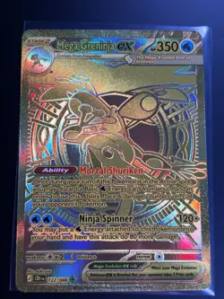 Pokemon TCG Mega Greninja 122/086 ⭐Mega Hyper Rare⭐ ❗10 contender❗ - Image 1