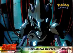 1999 Topps Pokemon the First Movie #6 Mechanical Mewtwo Blue Topps Logo - Image 1