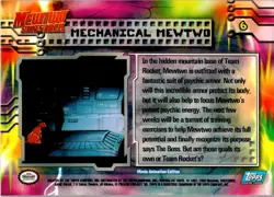 1999 Topps Pokemon the First Movie #6 Mechanical Mewtwo Blue Topps Logo - Image 2