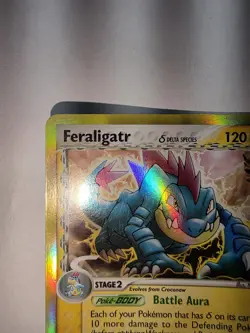 Feraligatr Delta Species 2/101 Dragon Frontiers Holo Pokemon TCG NM - Image 2