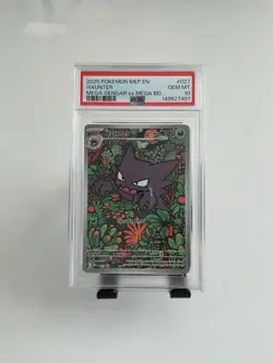 2025 POKEMON MEP EN HAUNTER MEGA GENGAR ex MEGA BD #027 PSA 10 - Image 1