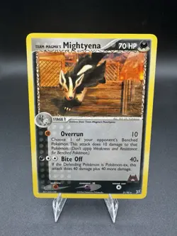 Team Magma's Mightyena - 21/95 Team Magma vs Team Aqua Pokemon LP - Image 1