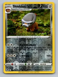 Shieldon 109/189 Uncommon Astral Radiance Pokemon Reverse Holo - Image 1