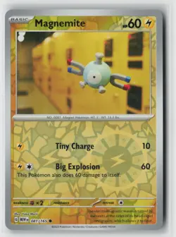 Magnemite 081/165 Common 151 Yuka Morii Pokemon Reverse Holo Near Mint - Image 1