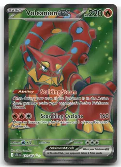 VOLCANION EX 171/159 ULTRA RARE JOURNEY TOGETHER POKEMON NEAR MINT - Image 1