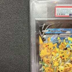 PSA 9 Pikachu V-Union Pokemon Jumbo Card Promo Vintage Nintendo English 2021 - Image 4