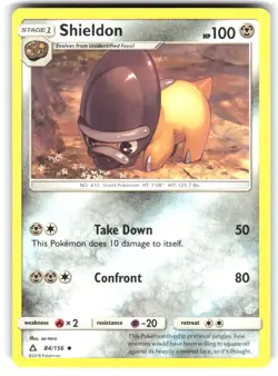 Shieldon 84/156 Uncommon Ultra Prism Pokemon Lightly Played - Image 1
