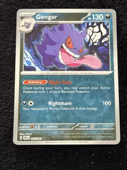 Pokemon TCG Gengar 057/091 SV: Paldean Fates Reverse Holo - Image 1