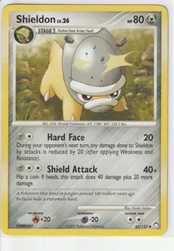 Shieldon 63/123 Mysterious Treasures Pokemon Lightly Played - Image 1