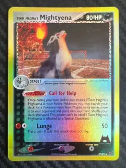Pokemon TCG Mightyena Reverse Holo 37/95 Team Magma vs Team Aqua LP/MP - Image 1